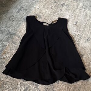 Zara Black Layered Blouse